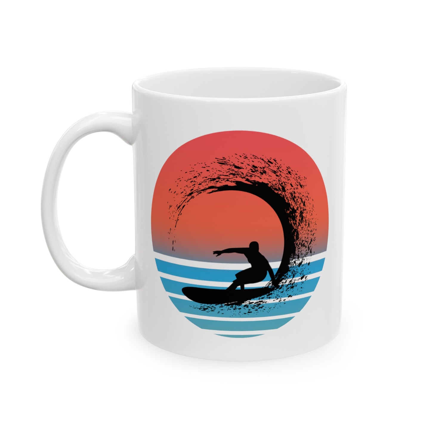 Sunset Surf Mug, (11oz,)
