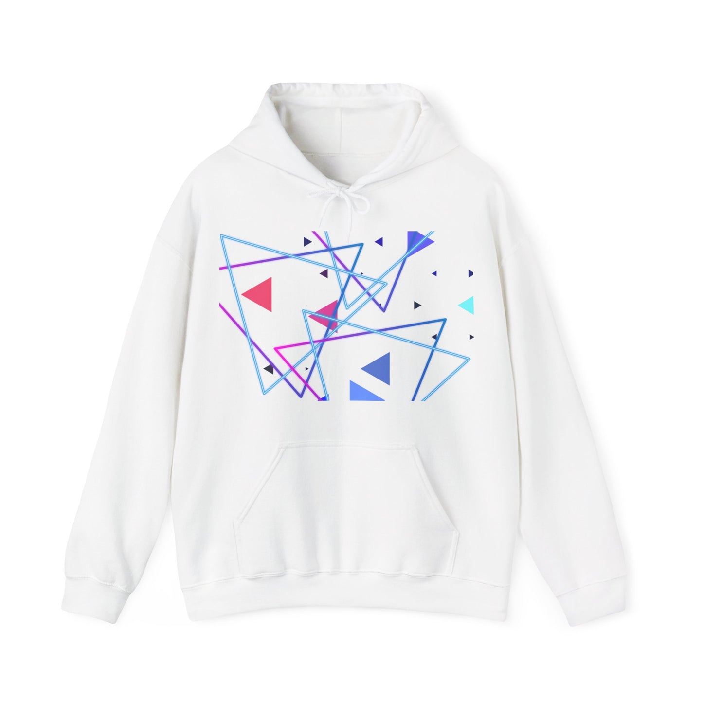geometrical pattern　 Hooded Sweatshirt