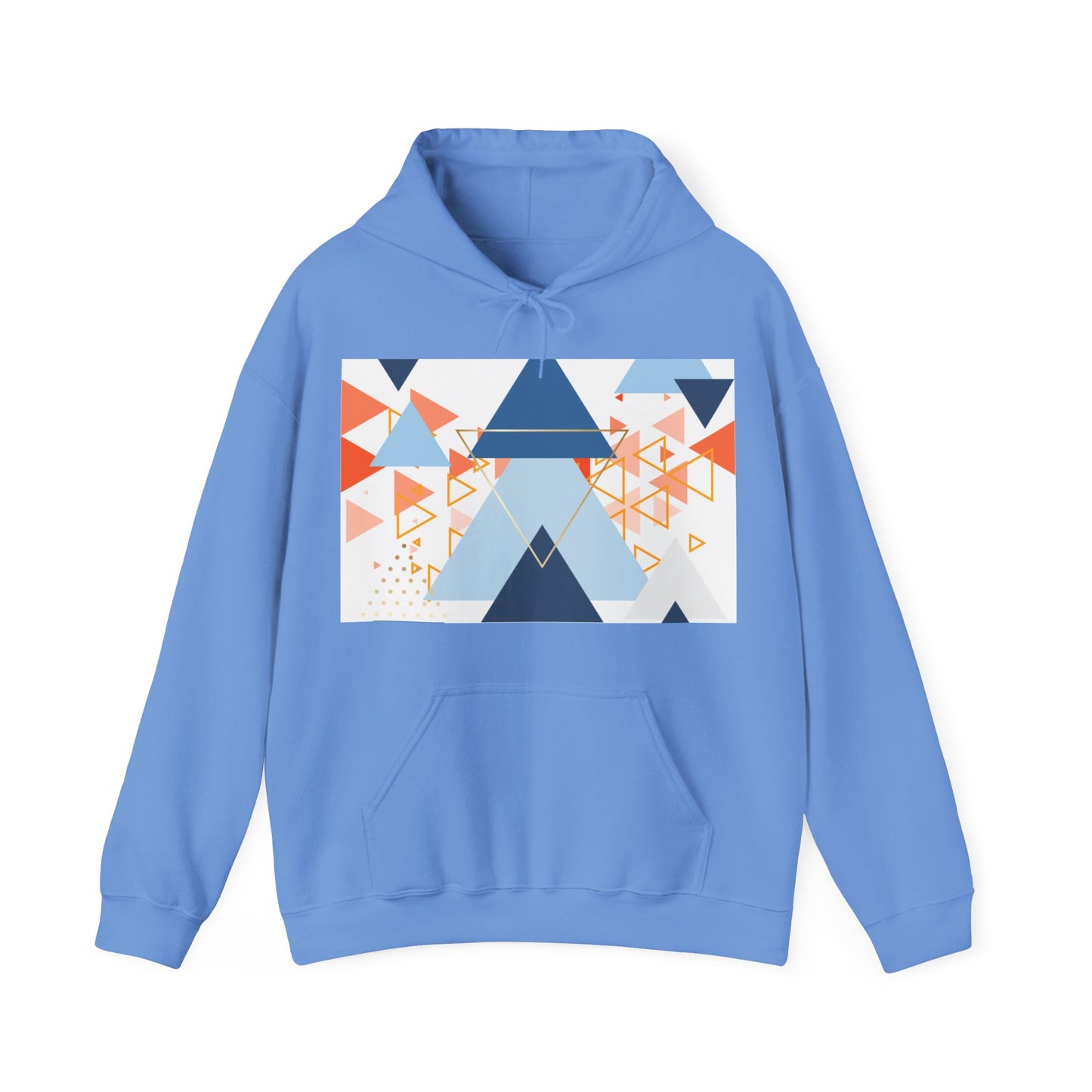 geometrical pattern　 Hooded Sweatshirt
